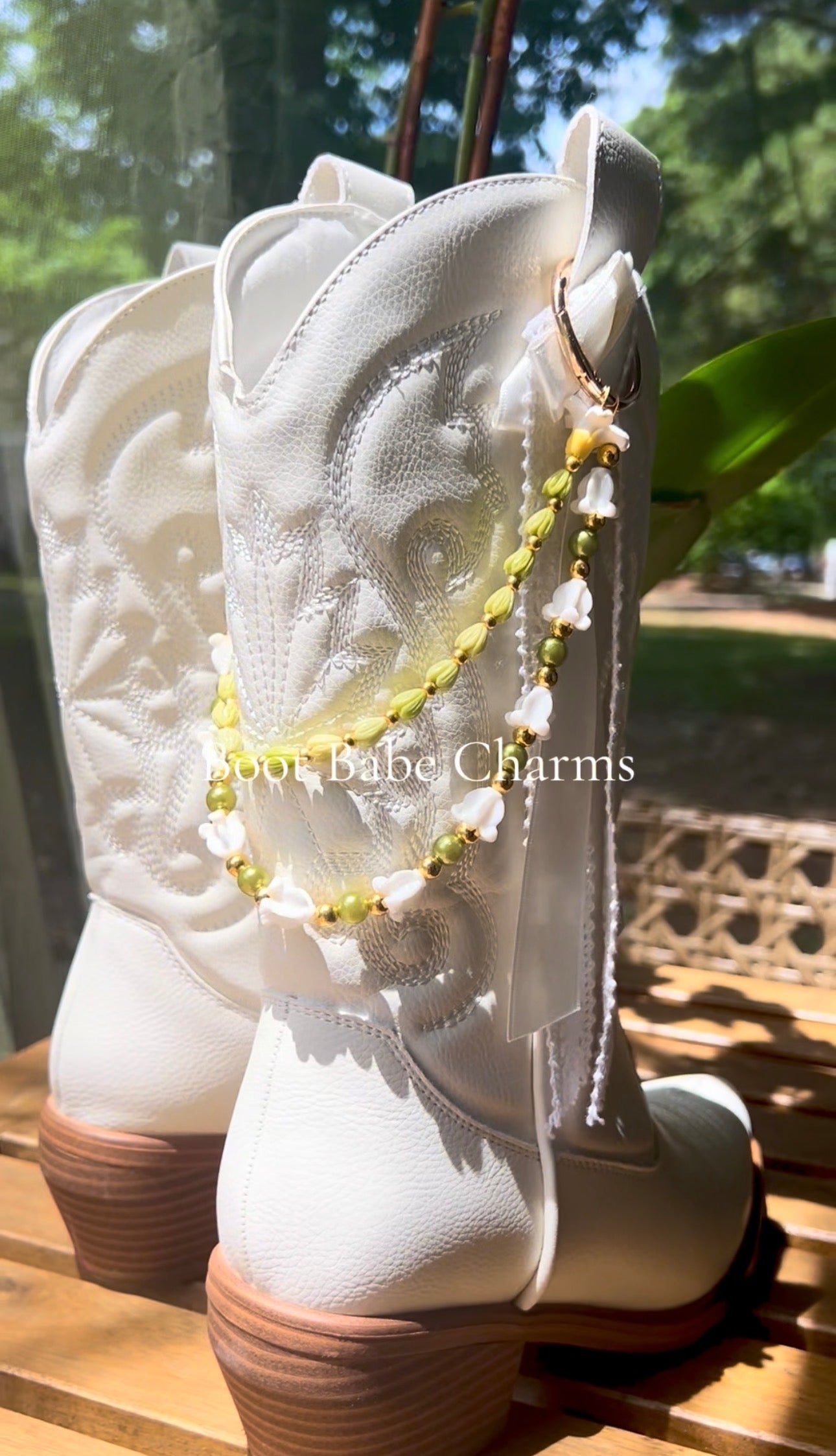 Hawaiian double lei bag/ boot charm
